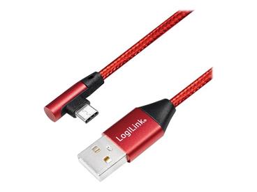 LOGILINK CU0145 LOGILINK - Kabel USB 2.0 USB-A male - USB-C (90° angled) male, 0.3m