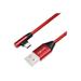 LOGILINK CU0146 LOGILINK - Kabel USB 2.0 USB-A male - USB-C (90° angled) male, 1m červená