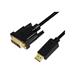 LOGILINK CV0130 LOGILINK - DisplayPort to DVI cable, black, 1m