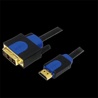 LOGILINK - Kabel HDMI-DVI, HQ, délka 3m
