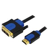 LOGILINK - Kabel HDMI-DVI, HQ, délka 5m