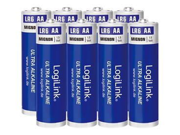 LOGILINK LR6F8 LOGILINK - Alkalické Baterie Ultra Power AA, LR6, Mignon, 1.5V, 8ks