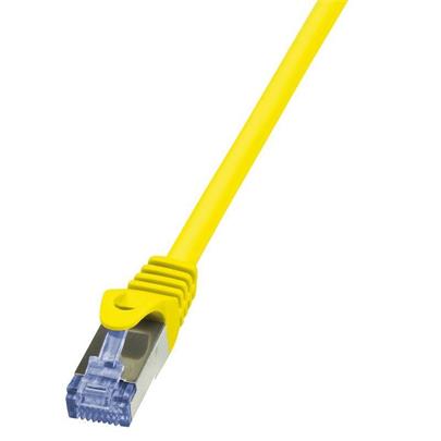 LogiLink® Patch Cable Cat.6A 10G S/FTP PIMF PrimeLine yellow 1m