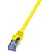 LogiLink® Patch Cable Cat.6A 10G S/FTP PIMF PrimeLine yellow 2m