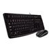 Logitech Desktop MK120, CZ verze, USB, sada klávesnice a myši, černá barva