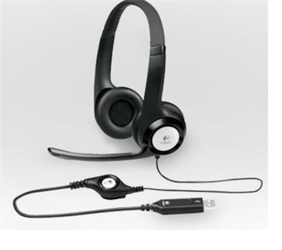 Logitech Headset H390 USB, stereo sluchátka s mikrofonem
