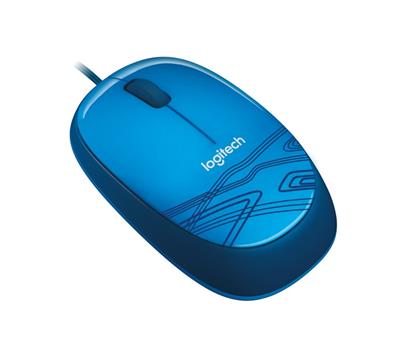 Logitech myš M105, optická, USB, 3 tlačítka, modrá,1000dpi