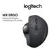 Logitech myš MX ERGO, Advanced 2,4 GHz, Bluetooth®, Unifying přijímač, grafitová, 512 - 2 048dpi