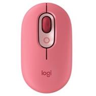 Logitech myš POP - červeno-růžová/optická/ 4 tlačítka/bezdrátová/Bluetooth/4000dpi