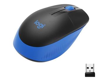 Logitech myš Wireless Mouse M190 - optická, 3 tlačítka, 1000dpi, modrá