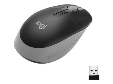 Logitech myš Wireless Mouse M190 - optická, 3 tlačítka, 1000dpi, šedá