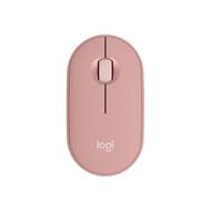 Logitech Pebble Mouse 2 M350s - Myš - optický - 3 tlačítka - bezdrátový - Bluetooth 5.2 LE - tonal rose