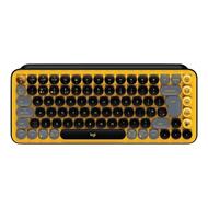 Logitech POP Keys Wireless Mechanical Keyboard With Emoji Keys - BLAST_YELLOW - UK - INTNL