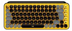 Logitech POP Keys Wireless Mechanical Keyboard With Emoji Keys - BLAST_YELLOW - UK - INTNL