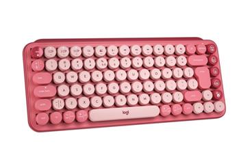 Logitech POP Keys Wireless Mechanical Keyboard With Emoji Keys - HEARTBREAKER_ROSE - US INT'L - INTNL