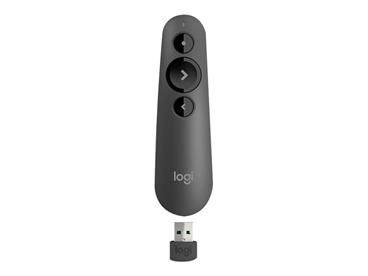 Logitech prezentér Wireless Presenter R500s, dosah 20m, bluetooth, grafitový