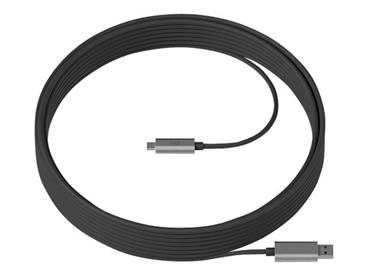 Logitech Strong - USB kabel - USB typ A (M) do USB-C (M) - USB 3.1 - 10 m - plénum, Active Optical Cable (AOC)