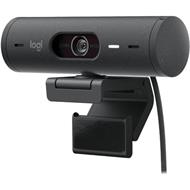 Logitech webkamera BRIO 500, Full HD, 4x zoom,RightLight 4 s HDR, grafitová,USB-C