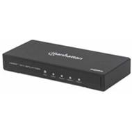 Manhattan HDMI rozdělovač, 4K 4-Port HDMI Splitter, 4K@60Hz, AC Powered, černá