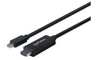 MANHATTAN Kabel Mini DisplayPort na HDMI (1080p), 1m, černý