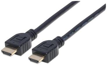 Manhattan kabel pro monitory HDMI/HDMI V2.0 M/M Ethernet 1m černý
