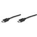 Manhattan Monitor Cable DisplayPort to DisplayPort, M/M, Black, 2m