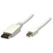 Manhattan Monitor Cable Mini DisplayPort to DisplayPort, M/M, White, 1m