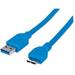 Manhattan SuperSpeed USB 3.0 Cable A male to Micro B male 1m