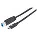 MANHATTAN USB 3.1 Gen2 Cable, Type-C Male / Type-B Male, 1 m (3 ft.), 3A, Black