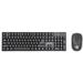MANHATTAN Wireless Keyboard Mouse Combo, US layout, black