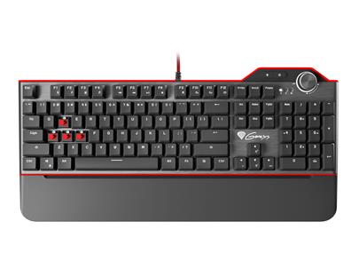 Mechanická klávesnice Genesis RX85, US layout, bílé podsvícení, Kailh Red switch
