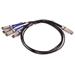 Mellanox passive copper hybrid cable, ETH 100Gb/s to 2x50Gb/s, QSFP28 to 2xQSFP28, 1m