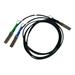 Mellanox® passive copper hybrid cable, IB HDR 200Gb/s to 2x100Gb/s, QSFP56 to 2xQSFP56, LSZH, colored pulltabs, 2m, 26AW