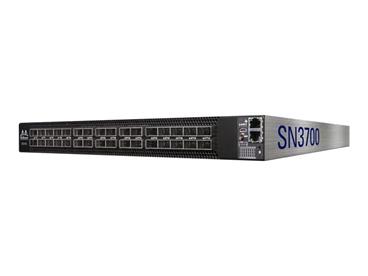 Mellanox Spectrum-2™ SN3700 - 200GbE switch, Onyx-OS, 32×200GbE QSFP56 portů, 2PS, 1U, P2C