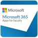 Microsoft CSP Microsoft 365 Apps for faculty (pro školy) předplatné 1 rok, vyúčtování ročně