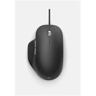 Microsoft Ergonomic Mouse - Myš - ergonomický - optický - 5 tlačítka - kabelové - USB 2.0 - černá