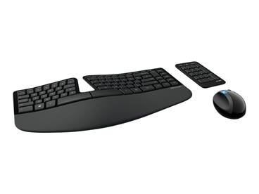 Microsoft Sculpt Ergonomic Desktop - Souprava klávesnice, myš a numerické klávesnice - bezdrátový - 2.4 GHz - britská