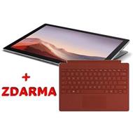 Microsoft Surface Pro 7 - i7-1065G7 / 16GB / 1TB, Platinum + ZDARMA TypeCover Poppy Red, ENG