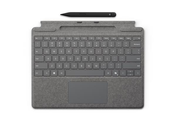 Microsoft Surface Pro Keyboard + Slim Pen 2 Bundle (Platinum), Commercial, CZ&SK