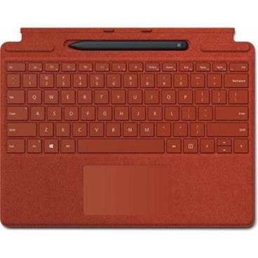 Microsoft Surface Pro X Keyboard + Pen bundle (Poppy Red), ENG