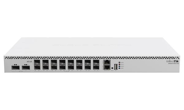 Mikrotik Cloud Switch CRS518-16XS-2XQ-RM, 650 MHz CPU, 64 MB RAM, 1x LAN, 2x QSFP28, 16x SFP28, 2x PSU, L5