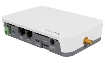 MikroTik KNOT IoT Gateway LoRa, CAT-M/NB, Bluetooth, GPS, 2x LAN, 1x SIM, microUSB, 2.4 GHz b/g/n, L4