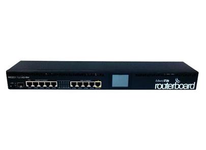 MikroTik RouterBOARD RB2011UAS-RM, 600MHz CPU, 128MB RAM, 10x LAN, 1x SFP, 1x microUSB, vč. L5 licence
