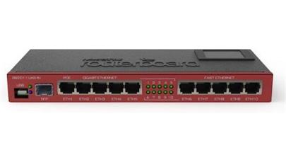 Mikrotik RouterBOARD RB2011UiAS-IN/ desktop/ 600 MHz/128 MB RAM/1x SFP/5x GLAN/ 5x LAN/microUSB/ RouterOS L5/ PoE PSE