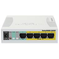 Mikrotik RouterBOARD RB260GSP/ nastavitelný 5-portový gigabit smart switch SFP cage/ SwOS/ zdroj, PoE out