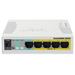 Mikrotik RouterBOARD RB260GSP/ nastavitelný 5-portový gigabit smart switch SFP cage/ SwOS/ zdroj, PoE out