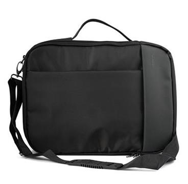 Modecom brašna TRENTON na notebooky do velikosti 15,6", kovové přezky, 14 kapes, funkce batohu, černá