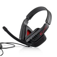 Modecom MC-823 RANGER headset, herní sluchátka s mikrofonem, černo-červená