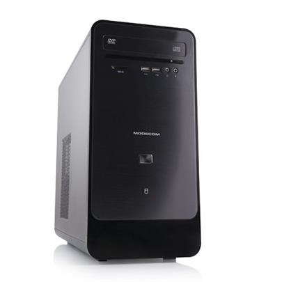 Modecom PC skříň MINI LING, USB 3.0 + USB 2.0, HD audio, čtečka SD karet, černá/matná, bez zdroje