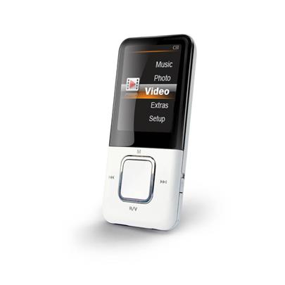 MPman MP3 přehrávač MP 123/ 4GB/ 1,8" TFT/ FM/ microSD/ vestavěná Li-Pol baterie/ bílý